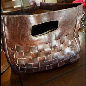 BedStu Leather Purse - Dark Brown Leather